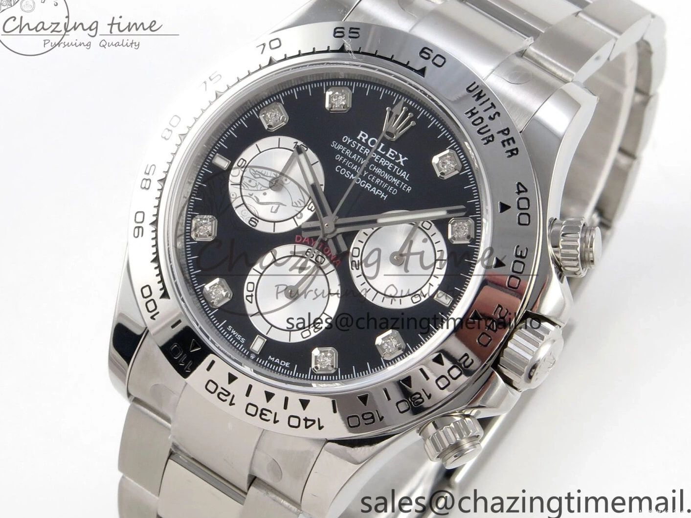 Good Copy Rolex Watches DD Tailored 1:1 SS Clone Daytona SS Clean on 126509 Best Black Edition Bracelet Dial 255 Super 1218